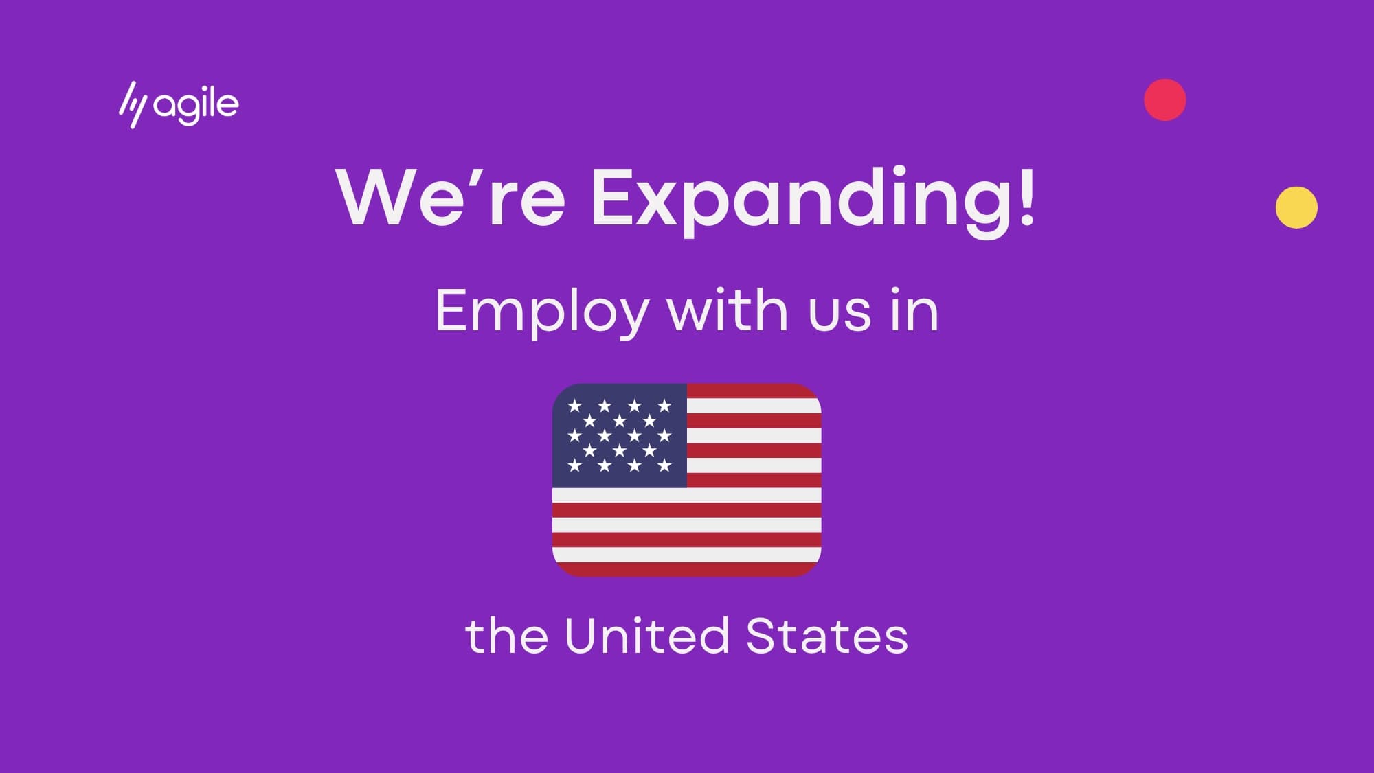 AgileHRO Has Now Expanded to the USA!