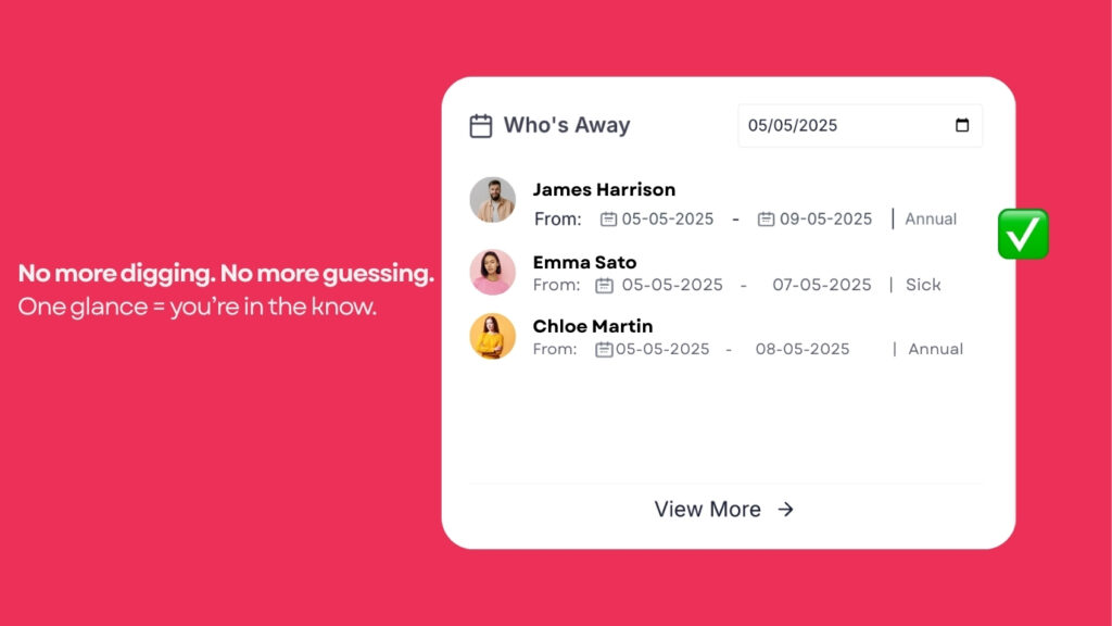 leave widget